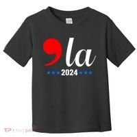 Comma + La Kamala Harris For President 2024 Election Toddler T-Shirt thumb 0