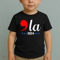 Comma + La Kamala Harris For President 2024 Election Toddler T-Shirt thumb 2