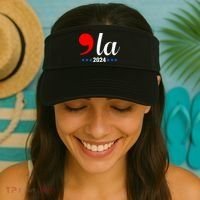 Comma + La Kamala Harris For President 2024 Election Visor thumb 2