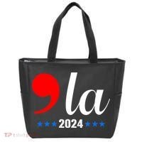 Comma + La Kamala Harris For President 2024 Election Tote Bag thumb 0