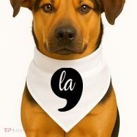 Comma La Kamala Harris For President 2024 Election USA-Made Doggie Bandana thumb 1