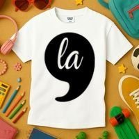 Comma La Kamala Harris For President 2024 Election Kids T-Shirt thumb 3