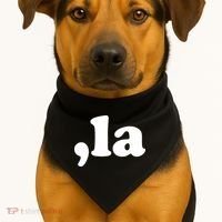 Comma La Kamala Harris USA-Made Doggie Bandana thumb 1