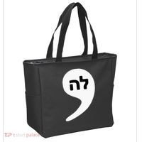 Comma La Kamala Hebrew Alphabet Cute Tote Bag thumb 2