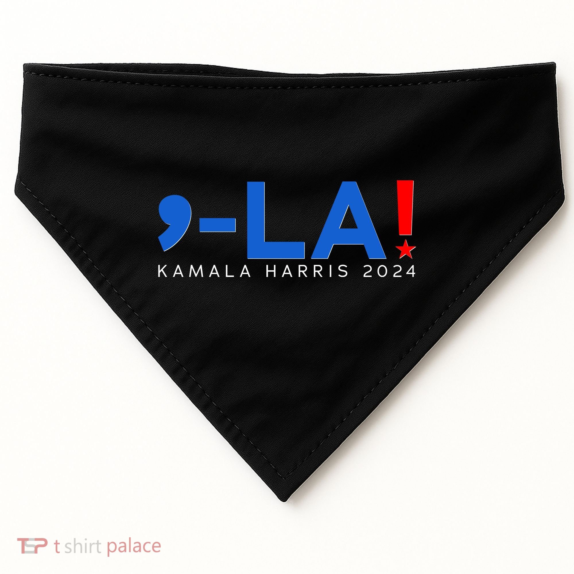 Comma La Kamala Harris 2024 USA-Made Doggie Bandana