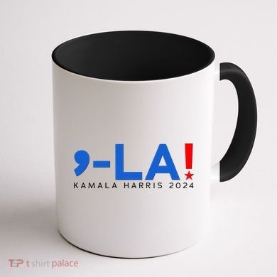 Comma La Kamala Harris 2024 Coffee Mug back