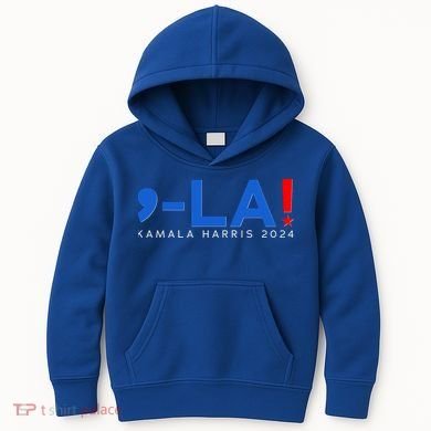 Comma La Kamala Harris 2024 Kids Hoodie