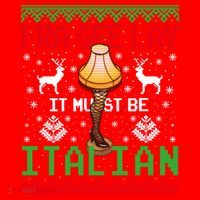 Fragile Christmas Leg Lamp FRA GEE LAY It Must Be Italian Ugly Sweater Santa Hat thumb 1