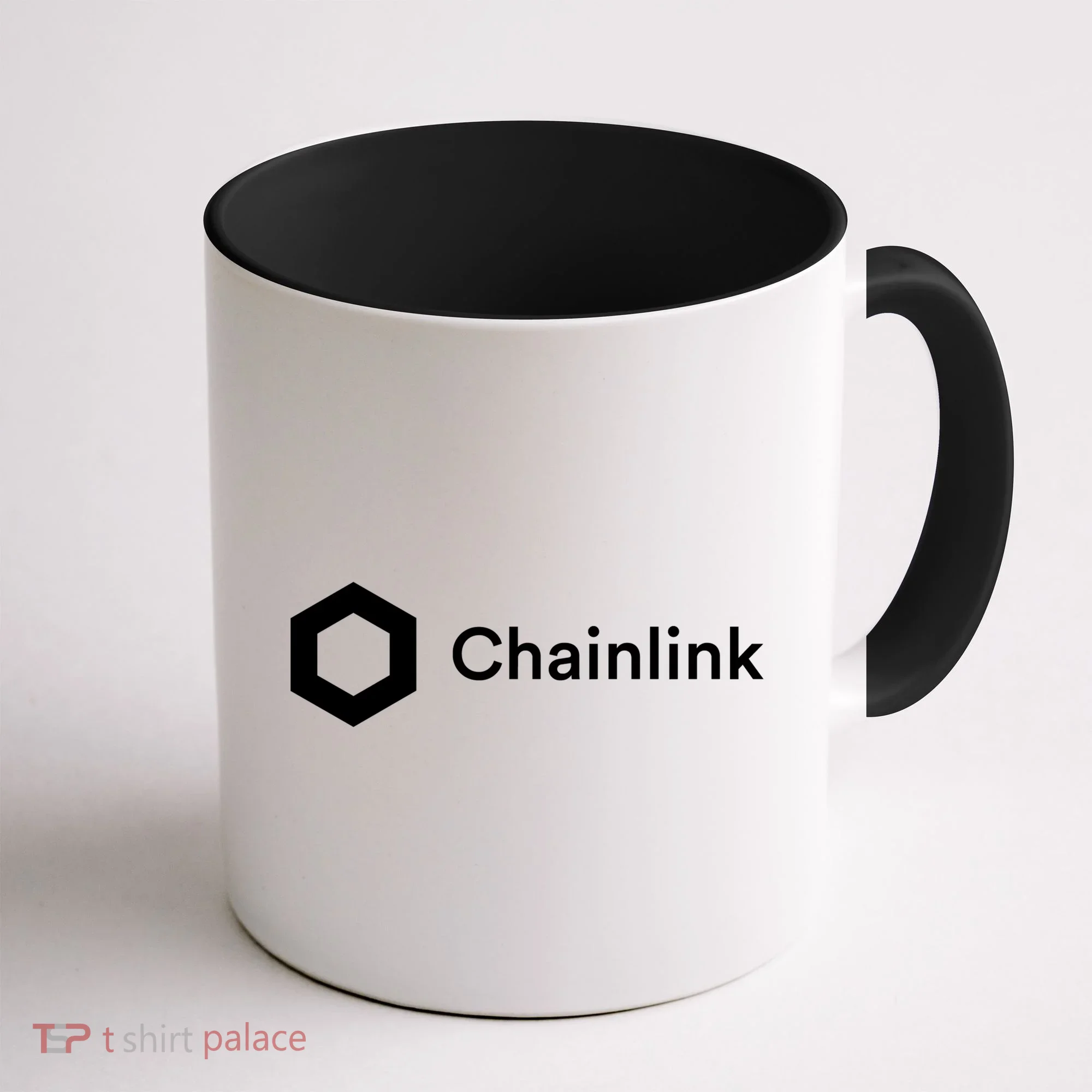 Chainlink LINK Logo, Chainlink Crypto Logo Blockchain DeFi Coffee Mug