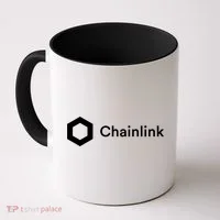 Chainlink LINK Logo, Chainlink Crypto Logo Blockchain DeFi Coffee Mug thumb 0