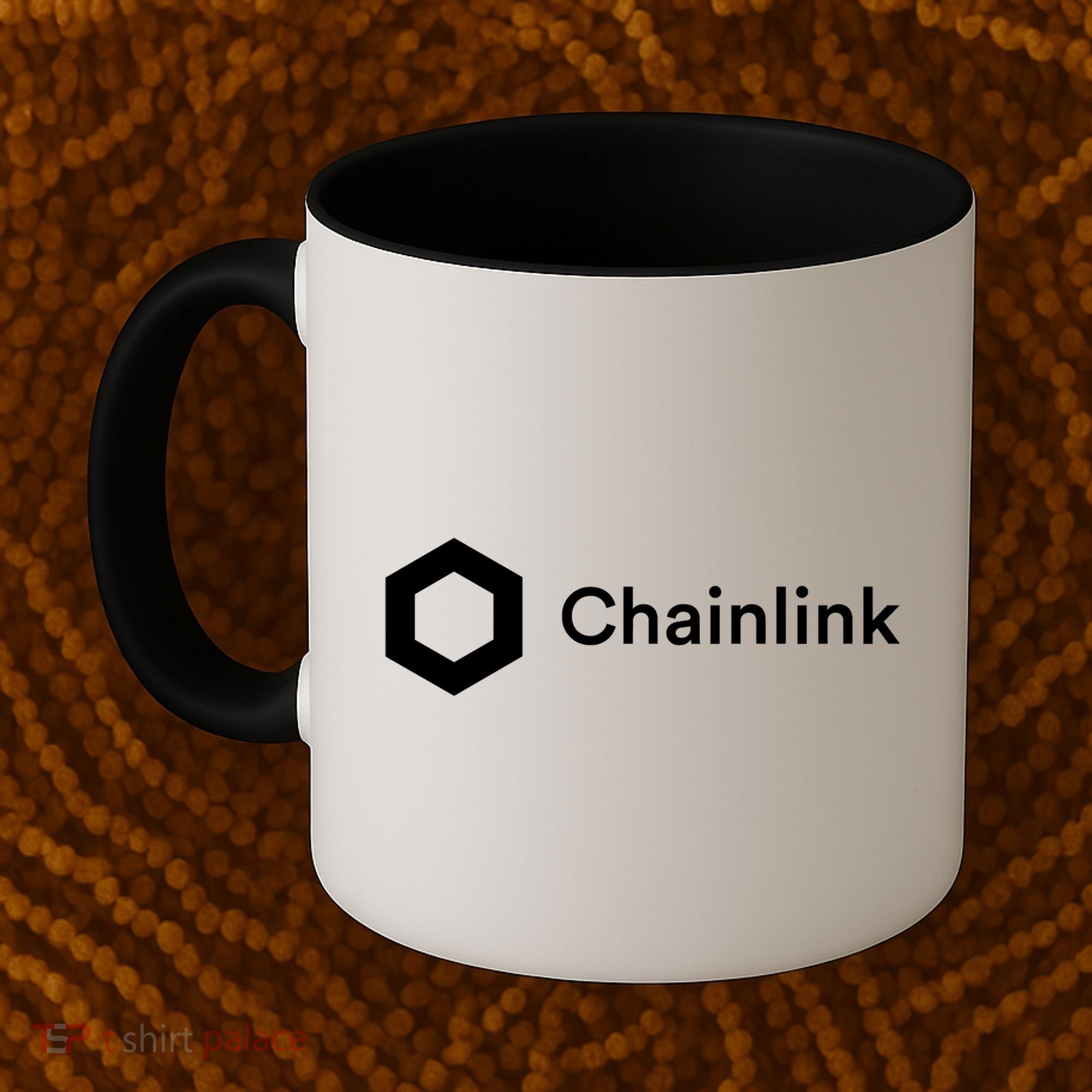 Chainlink LINK Logo, Chainlink Crypto Logo Blockchain DeFi Coffee Mug