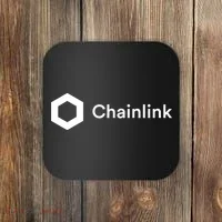 Chainlink LINK Logo, Chainlink Crypto Logo Blockchain DeFi Coaster thumb 0