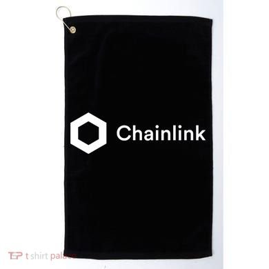 Chainlink LINK Logo, Chainlink Crypto Logo Blockchain DeFi Golf Towel