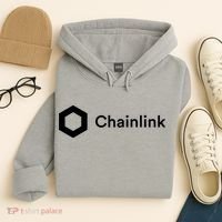 Chainlink LINK Logo, Chainlink Crypto Logo Blockchain DeFi Hoodie thumb 4