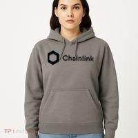 Chainlink LINK Logo, Chainlink Crypto Logo Blockchain DeFi Hoodie thumb 5