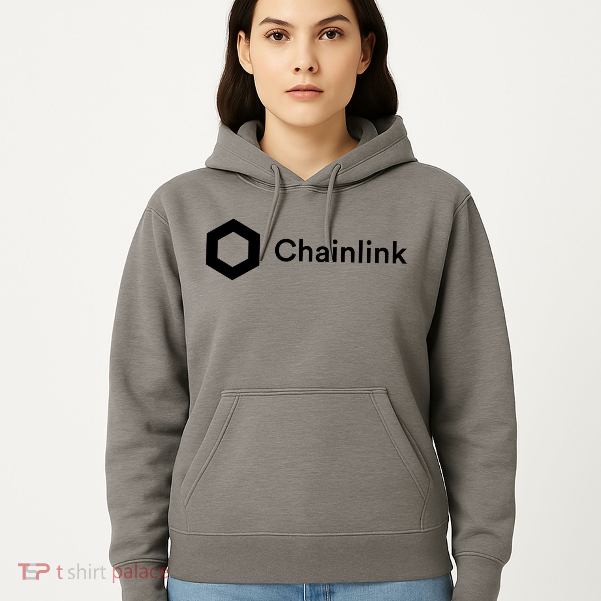 Chainlink LINK Logo, Chainlink Crypto Logo Blockchain DeFi Hoodie