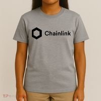Chainlink LINK Logo, Chainlink Crypto Logo Blockchain DeFi T-Shirt thumb 4