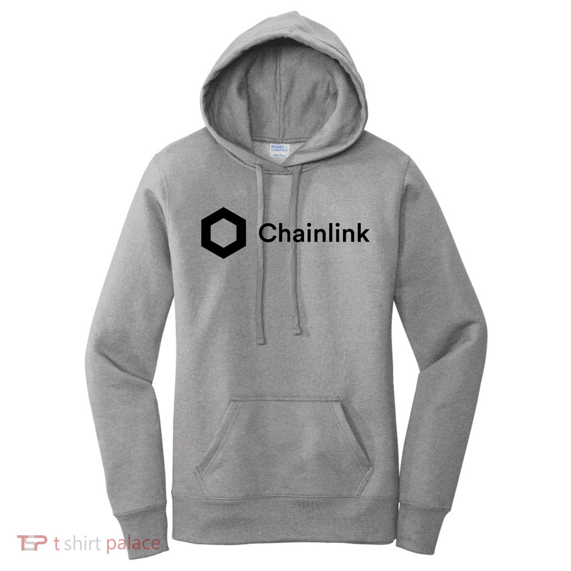 Chainlink LINK Logo, Chainlink Crypto Logo Blockchain DeFi Women's Hoodie