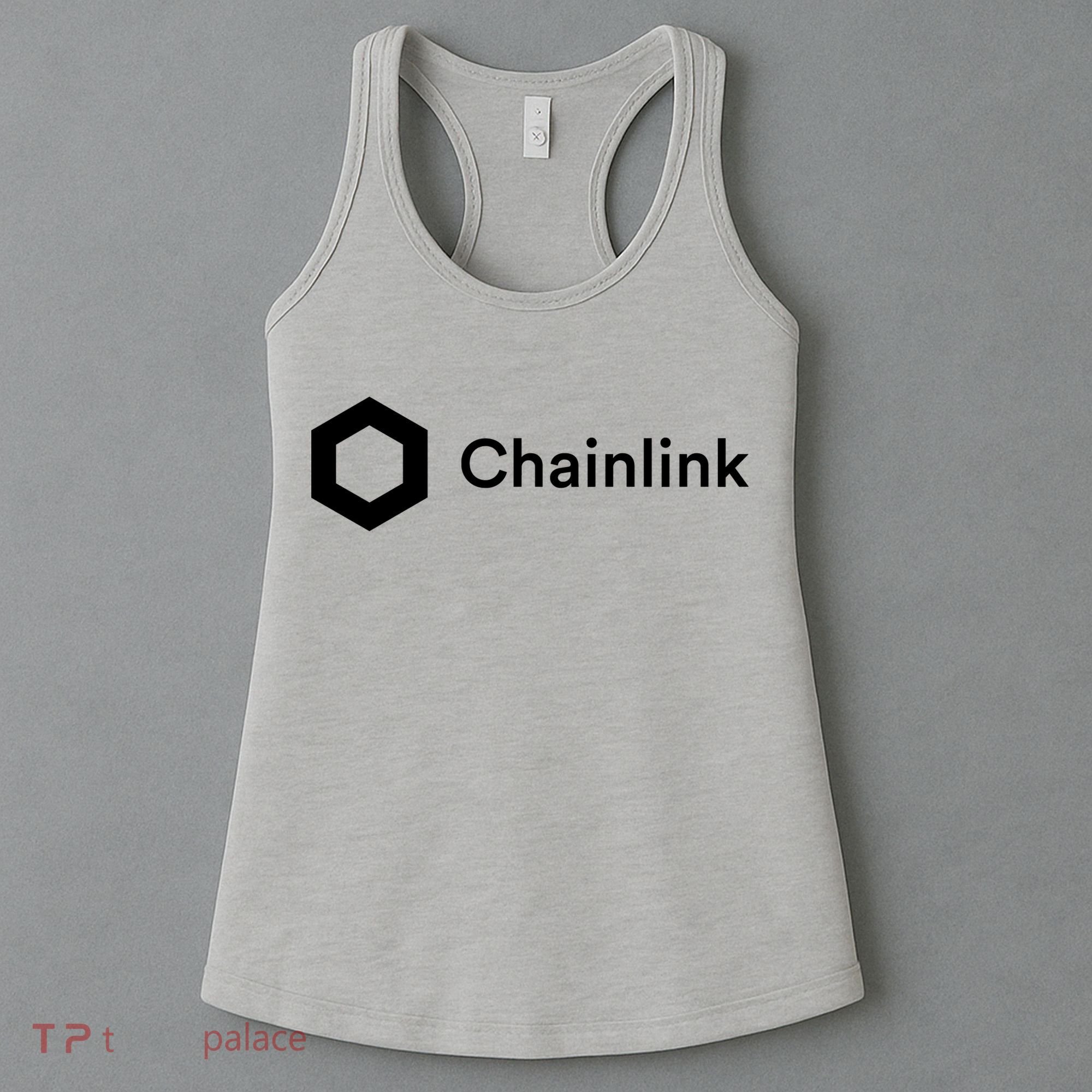 Chainlink LINK Logo, Chainlink Crypto Logo Blockchain DeFi Women's Tank Top