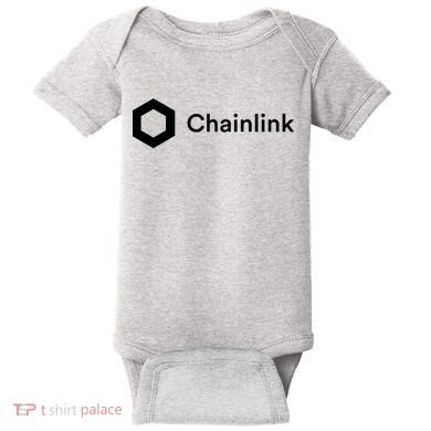 Chainlink LINK Logo, Chainlink Crypto Logo Blockchain DeFi Baby Bodysuit
