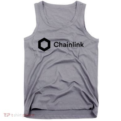 Chainlink LINK Logo, Chainlink Crypto Logo Blockchain DeFi Tank Top