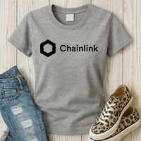 Chainlink LINK Logo, Chainlink Crypto Logo Blockchain DeFi Women's T-Shirt thumb 3