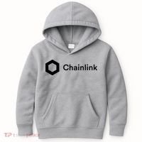 Chainlink LINK Logo, Chainlink Crypto Logo Blockchain DeFi Kids Hoodie thumb 0
