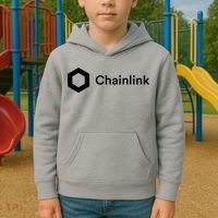 Chainlink LINK Logo, Chainlink Crypto Logo Blockchain DeFi Kids Hoodie thumb 2