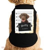 Chocolate Lab Labrador Dog Mug Shot Bad Dog Doggie Tank thumb 0