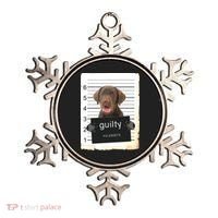 Chocolate Lab Labrador Dog Mug Shot Bad Dog Ornament thumb 0