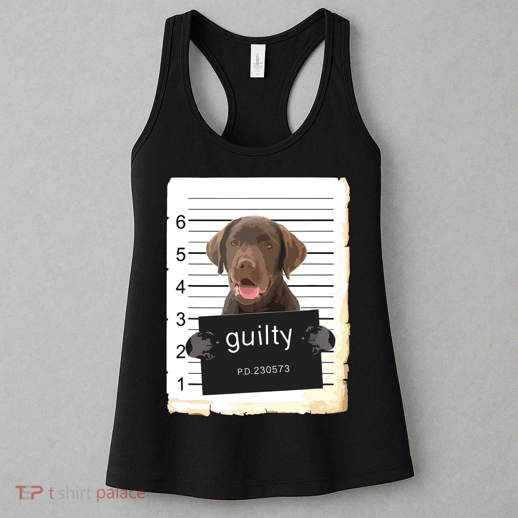 Chocolate Lab Labrador Dog Mug Shot Bad Dog Women's Tank Top