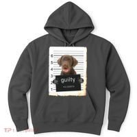Chocolate Lab Labrador Dog Mug Shot Bad Dog Hoodie thumb 0
