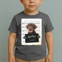 Chocolate Lab Labrador Dog Mug Shot Bad Dog Toddler T-Shirt thumb 2