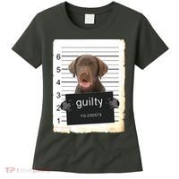 Chocolate Lab Labrador Dog Mug Shot Bad Dog Women's T-Shirt thumb 0