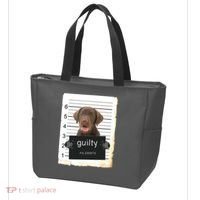 Chocolate Lab Labrador Dog Mug Shot Bad Dog Tote Bag thumb 3
