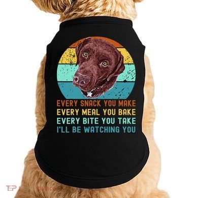 Chocolate Lab Labrador Retriever Dog Every Snack you Make Doggie Tank