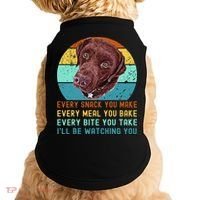 Chocolate Lab Labrador Retriever Dog Every Snack you Make Doggie Tank thumb 0