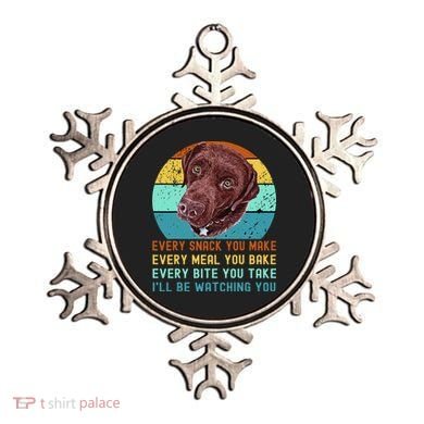 Chocolate Lab Labrador Retriever Dog Every Snack you Make Ornament