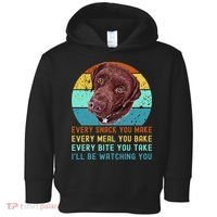 Chocolate Lab Labrador Retriever Dog Every Snack you Make Toddler Hoodie thumb 0