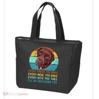 Chocolate Lab Labrador Retriever Dog Every Snack you Make Tote Bag thumb 3
