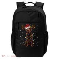 Chocolate Lab Labrador Christmas Tree Light Pajama Dog Xmas Backpack thumb 0