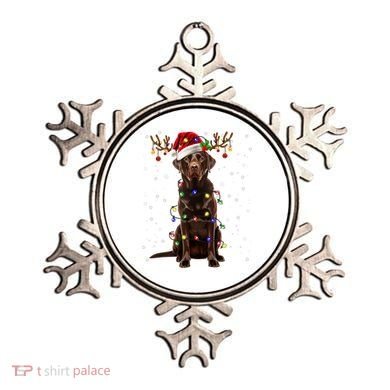 Chocolate Lab Labrador Christmas Tree Light Pajama Dog Xmas Ornament