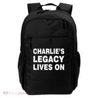 Charlie's Legacy Live On Rest In Peace Charlie Kirk Backpack thumb 0
