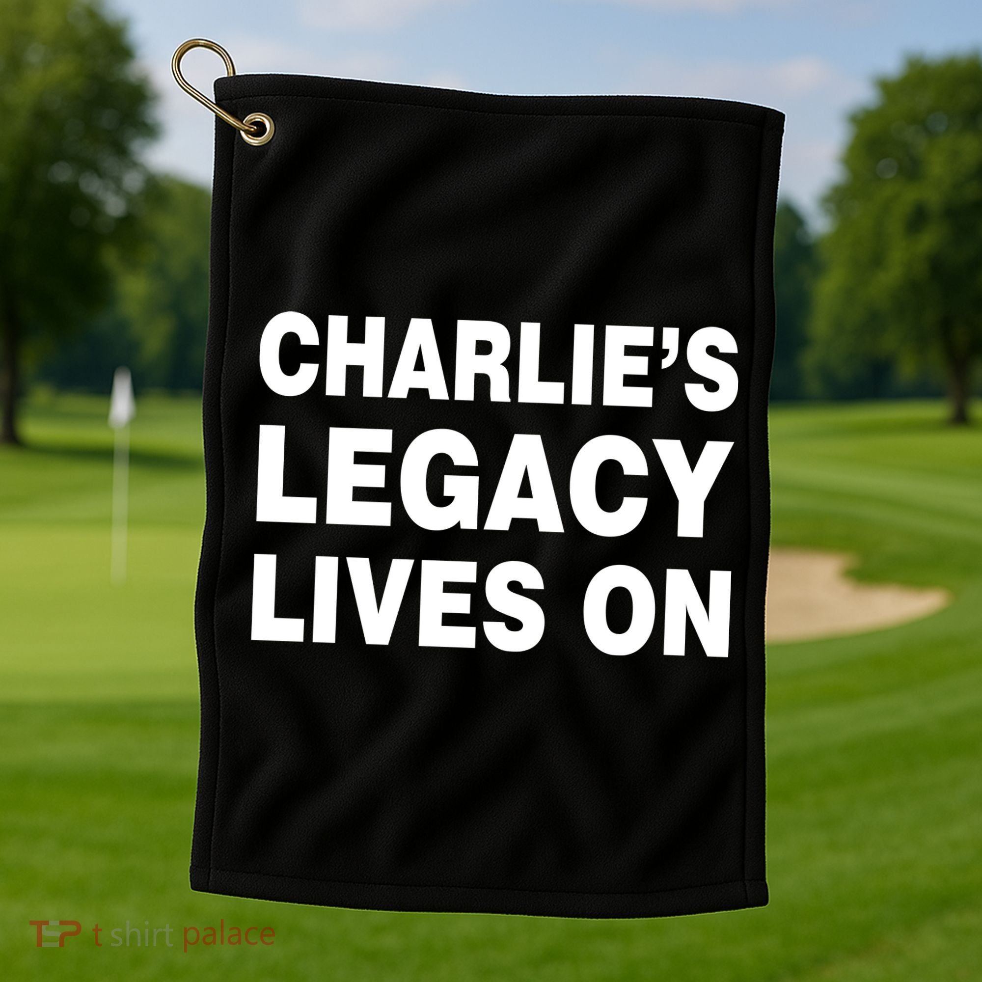 Charlie's Legacy Live On Rest In Peace Charlie Kirk Golf Towel