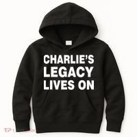 Charlie's Legacy Live On Rest In Peace Charlie Kirk Kids Hoodie thumb 0
