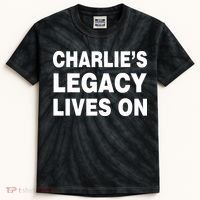 Charlie's Legacy Live On Rest In Peace Charlie Kirk Kids Tie-Dye T-Shirt thumb 0