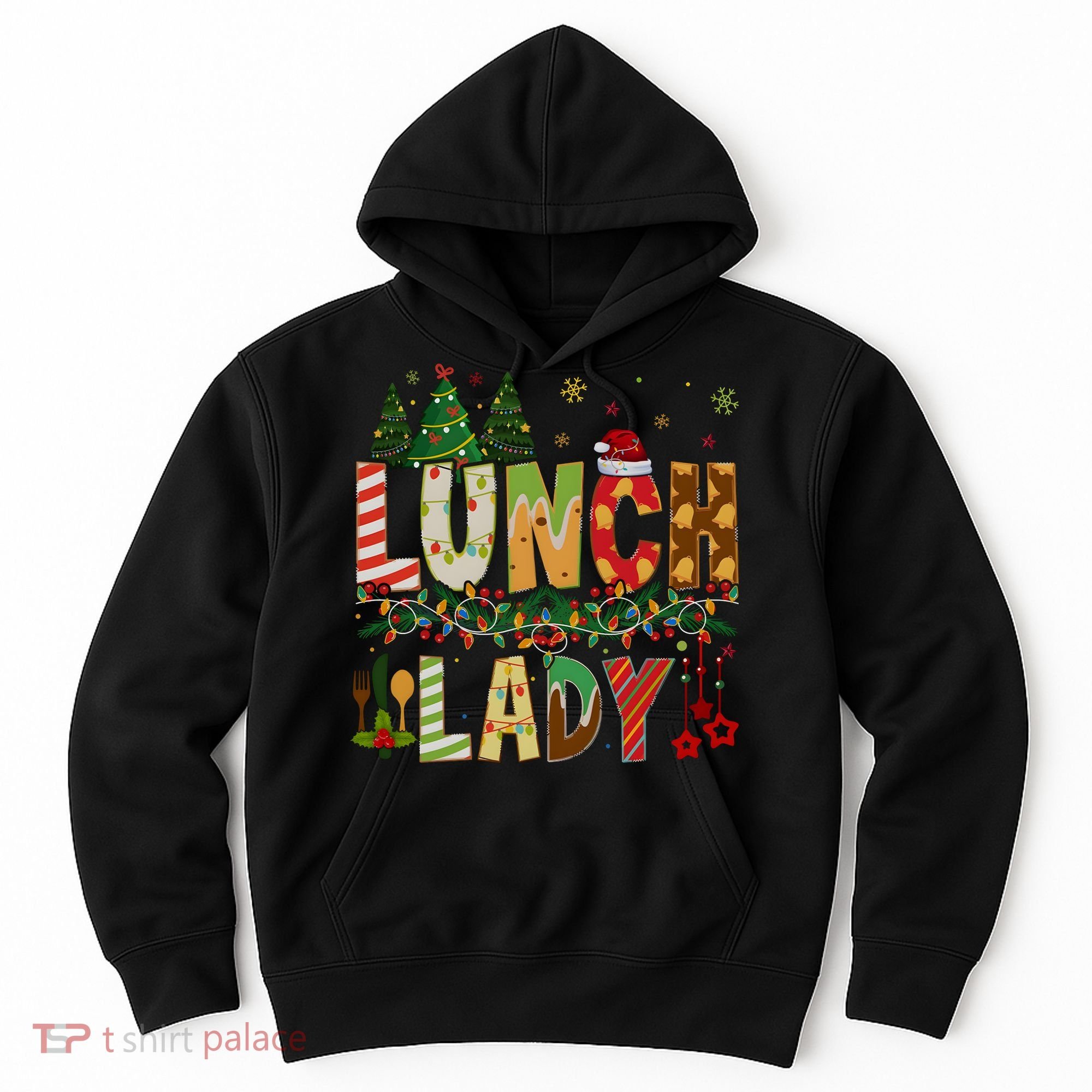Christmas Lunch Lady Crew Holiday Season Matching Hoodie