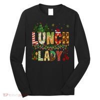 Christmas Lunch Lady Crew Holiday Season Matching Long Sleeve Shirt thumb 0