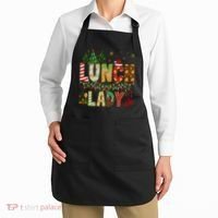 Christmas Lunch Lady Crew Holiday Season Matching Apron thumb 2