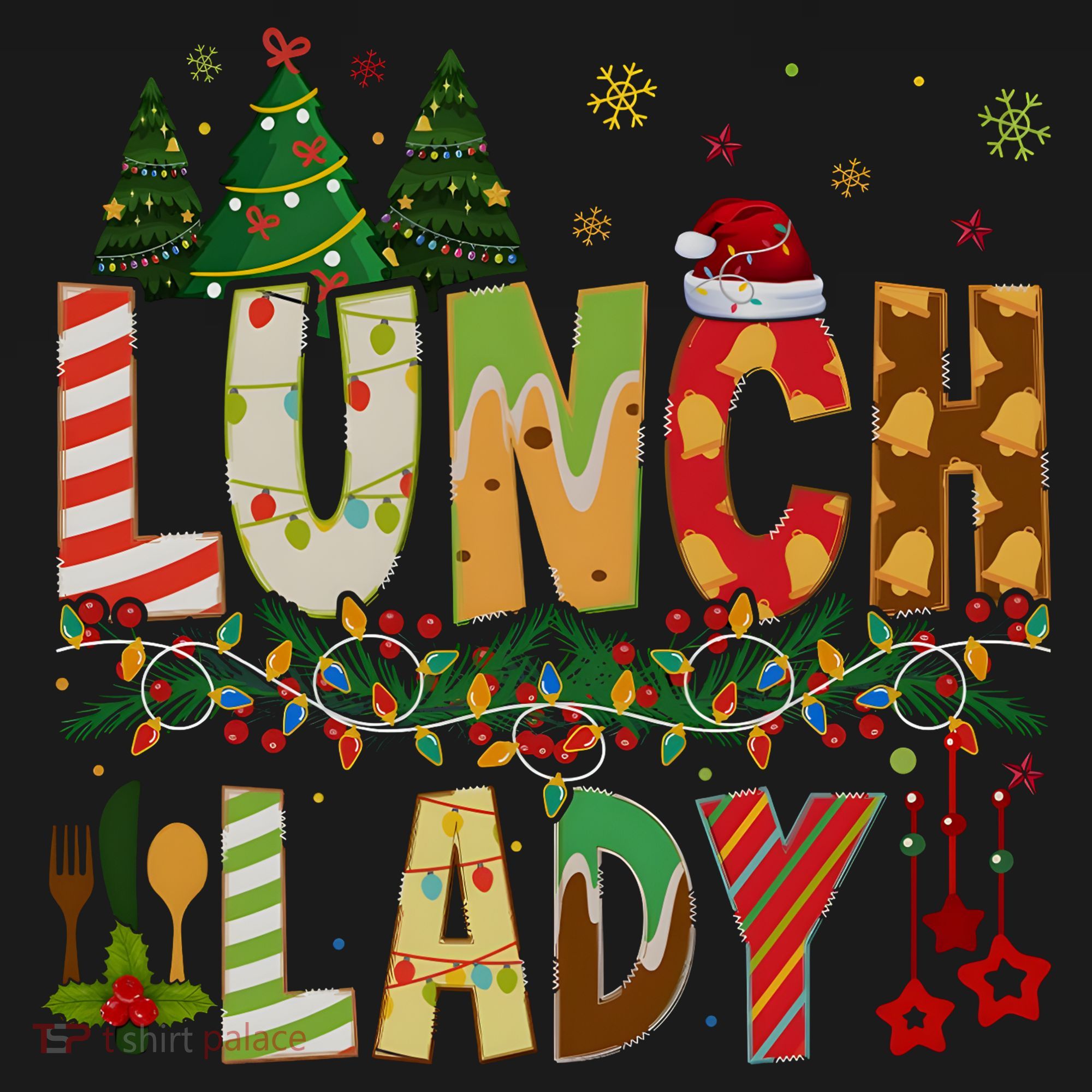 Christmas Lunch Lady Crew Holiday Season Matching Sweatshirt